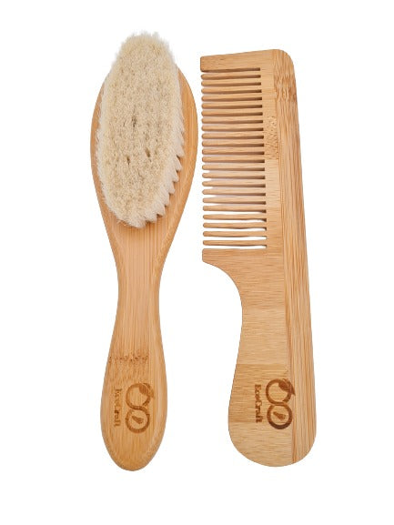 100% Bamboo Brush & Comb Set