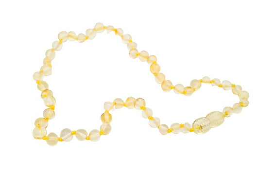 Baltic Amber Teething Necklace - Lemon