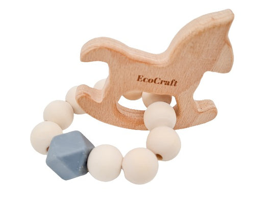 Ecocraft Horse Teether - Blue